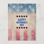私たちのヒーローを称える 幸せな退役軍人の日 ポストカード (正面)