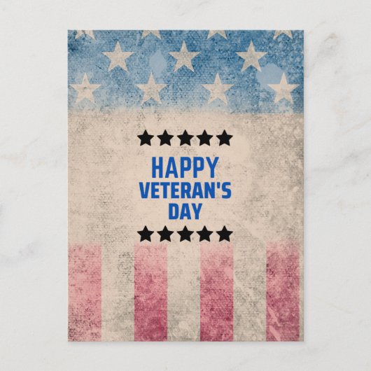 私たちのヒーローを称える 幸せな退役軍人の日 ポストカード (正面)