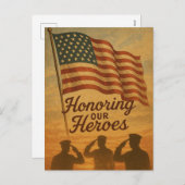 私たちのヒーローを讃えるメモリアルデー シーズンポストカード (正面/裏面)