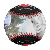 私たちのヒーローパパ |最高のパパEver Photo Collage 野球ボール (正面)