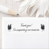 私たちのビジネス卵カートンをサポートしてくれてありがとう ラベル (インサイチュ)