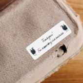 私たちのビジネス卵カートンをサポートしてくれてありがとう ラベル