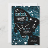 私たちのビッグキャッチ誕生日招待状 招待状 (正面)