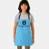 私たちのビーガンキッチンチャイルドズブルーエプロン エプロン (インサイチュ)