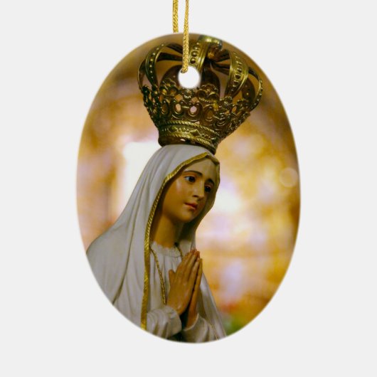 私たちのファティマの女性 セラミックオーナメント (裏面)