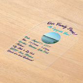 私たちのファミリーピクニックアクリル招待状 アクリル招待状 (レイダウン)