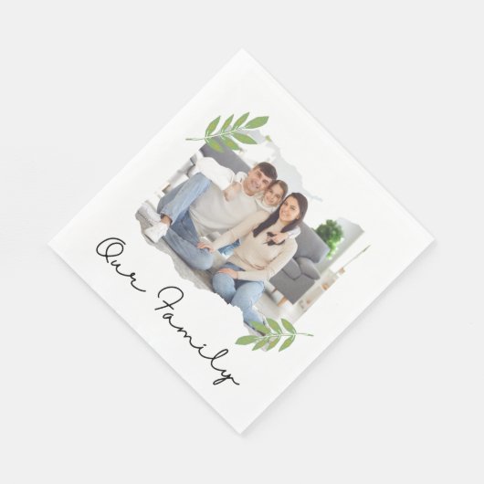 私たちのファミリーペーパーナプキン スタンダードランチョンナプキン (角)