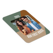 私たちのファーストハウスパーソナライズされた写真 マグネット (右側)