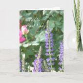 私たちのファーストレディへ カード (正面)