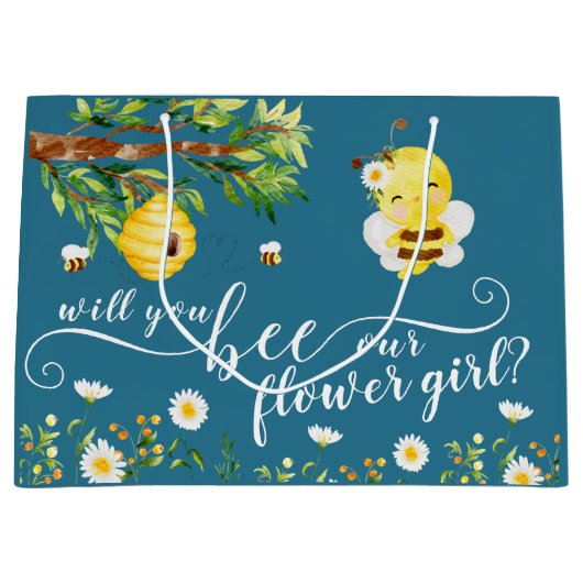 私たちのフラワーガール抱き枕 ラージペーパーバッグ (正面)