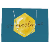 私たちのフラワーガール抱き枕 ラージペーパーバッグ (裏面)