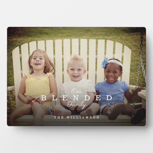 私たちのブレンド家族フルフォトレイアウトキープサケ フォトプラーク (正面)