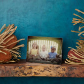 私たちのブレンド家族フルフォトレイアウトキープサケ フォトプラーク (側面)