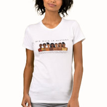 私たちのヘアヒストリー ブラックヘア愛Tシャツ