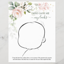 私たちのベビーがどのようにフローラの赤ちゃんシャワーゲームF チラシ