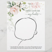 私たちのベビーがどのようにフローラの赤ちゃんシャワーゲームF チラシ (正面)