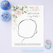 私たちのベビーがどのようにフローラの赤ちゃんシャワーゲームF チラシ (シングル)