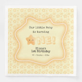 私たちのベビーがキュートなスター1歳の誕生日を迎える (正面)