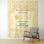 私たちのベビーがキュートなスター1歳の誕生日を迎える タペストリー (インサイチュ)