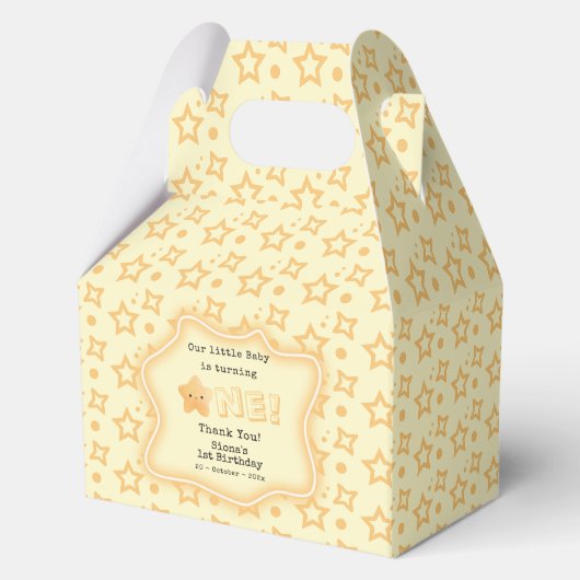 私たちのベビーがキュートなスター1歳の誕生日を迎える フェイバーボックス (正面)