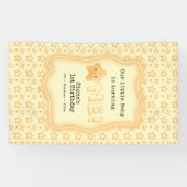 私たちのベビーがキュートなスター1歳の誕生日を迎える 横断幕 (横)