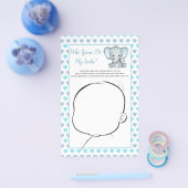 私たちのベビーがブルーエレファントに見えるかもしれないベビーゲーム チラシ (シングル)