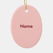 私たちのベビーガールシューズカスタムオーナメント セラミックオーナメント (裏面)