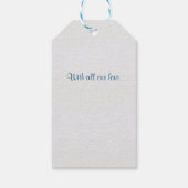 私たちのベビーグランドパピークリスマス ギフトタグ (裏面)