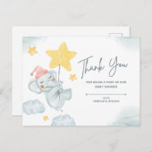 私たちのベビーシャワーにご参加いただきありがとうございました ポストカード (正面/裏面)