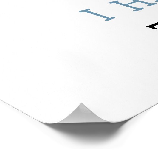 私たちのベビーシャークファースト誕生日マイルストーン誕生日 ポスター (角)