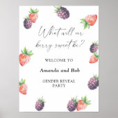 私たちのベリーの甘さは何であろうか？ジェンダーは歓迎を明らかにする ポスター (正面)