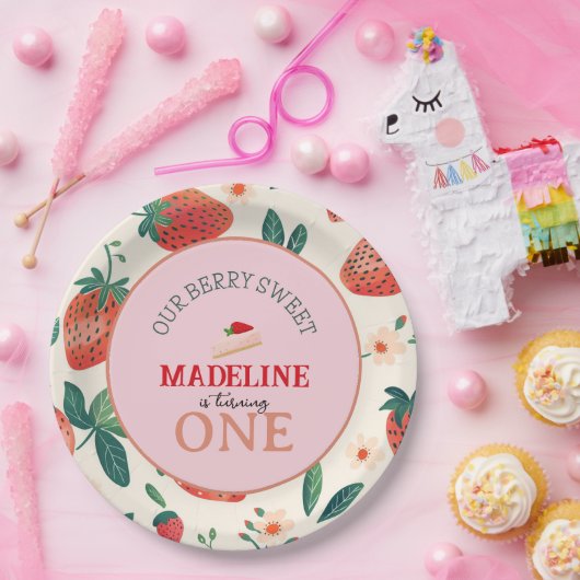 私たちのベリースウィート誕生日 ペーパープレート (パーティー)