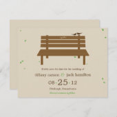 私たちのベンチウェディング・セーブ・ザ・デートのお知らせ セーブザデート (正面/裏面)