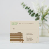 私たちのベンチウェディングRSVP /応答カード 出欠カード (スタンド正面)