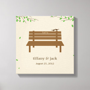 私たちのベンチキャンバスプリントアート キャンバスプリント