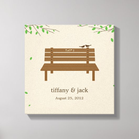 私たちのベンチキャンバスプリントアート キャンバスプリント (正面)