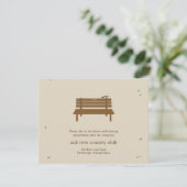 私たちのベンチ ウェディング レセプション カード (スタンド正面)