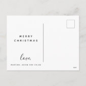 私たちのホリデー写真コラージュ はがき シーズンポストカード (裏面)