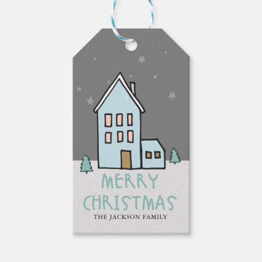 私たちのホームクリスマスギフトラベル ギフトタグ (正面)