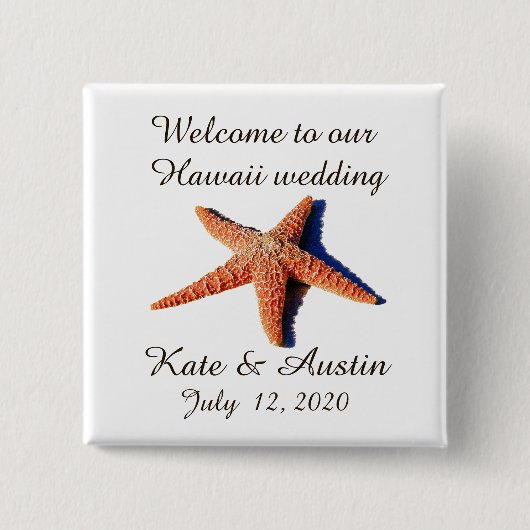 私たちのボタン結婚へようこそ 缶バッジ (正面)