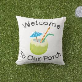 私たちのポーチの屋外の枕へようこそ アウトドアクッション