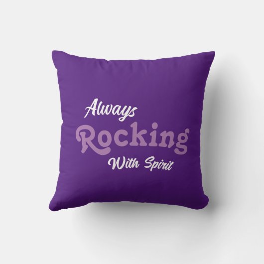 私たちのポーチへようこそ/常に/ダークパープル/ クッション (裏面)