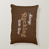 私たちのポーチへようこそ/常に/茶色/ アクセントクッション (裏面(縦))