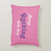 私たちのポーチへ ようこそ / いつも / ピンク / アクセントクッション (裏面(縦))