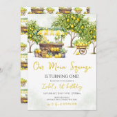 私たちのメインスクイズレモン誕生日 招待状 (正面/裏面)