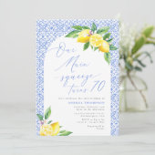 私たちのメインスクイーズ70レモンイタリアン誕生日 招待状 (スタンド正面)