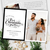 私たちのメリー初めてのクリスマスが一緒にスクリプト写真 シーズンカード