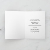 私たちのメリー小さなクリスマスかわいいベビー1stクリスマス シーズンカード (内部)