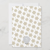 私たちのメリー小さなクリスマスかわいいベビー1stクリスマス シーズンカード (裏面)