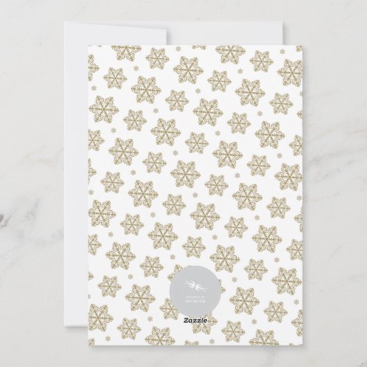 私たちのメリー小さなクリスマスかわいいベビー1stクリスマス シーズンカード (裏面)